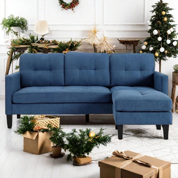 Ebern Designs Dobro L Shaped Sectional Sofa Convertible Sleeper Couch